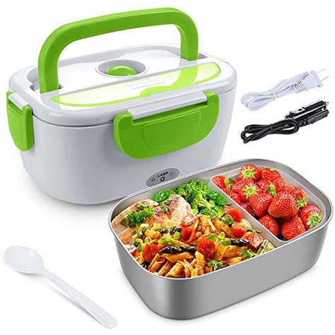 electric lunch box with 2 compartments|lunch box with multiple compartments.